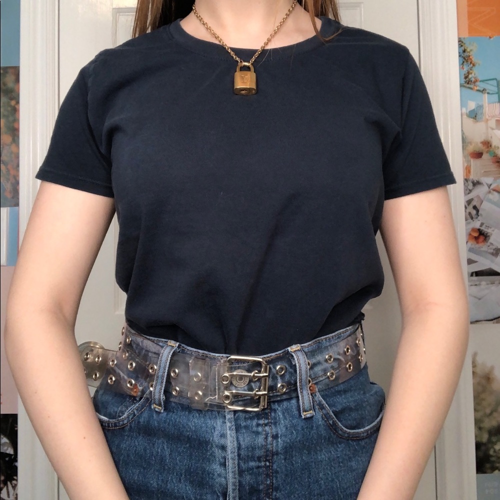 Navy blue brandy Melville shirt